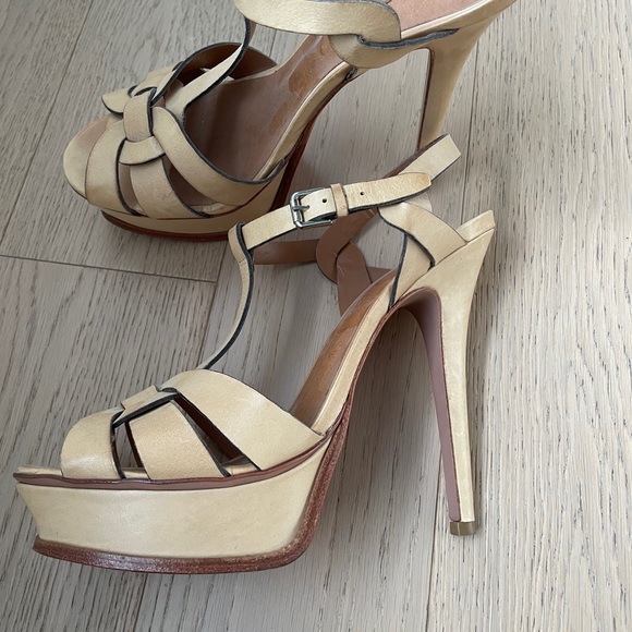 Saint Laurent Tribute platform sandals - Picture 2 of 4